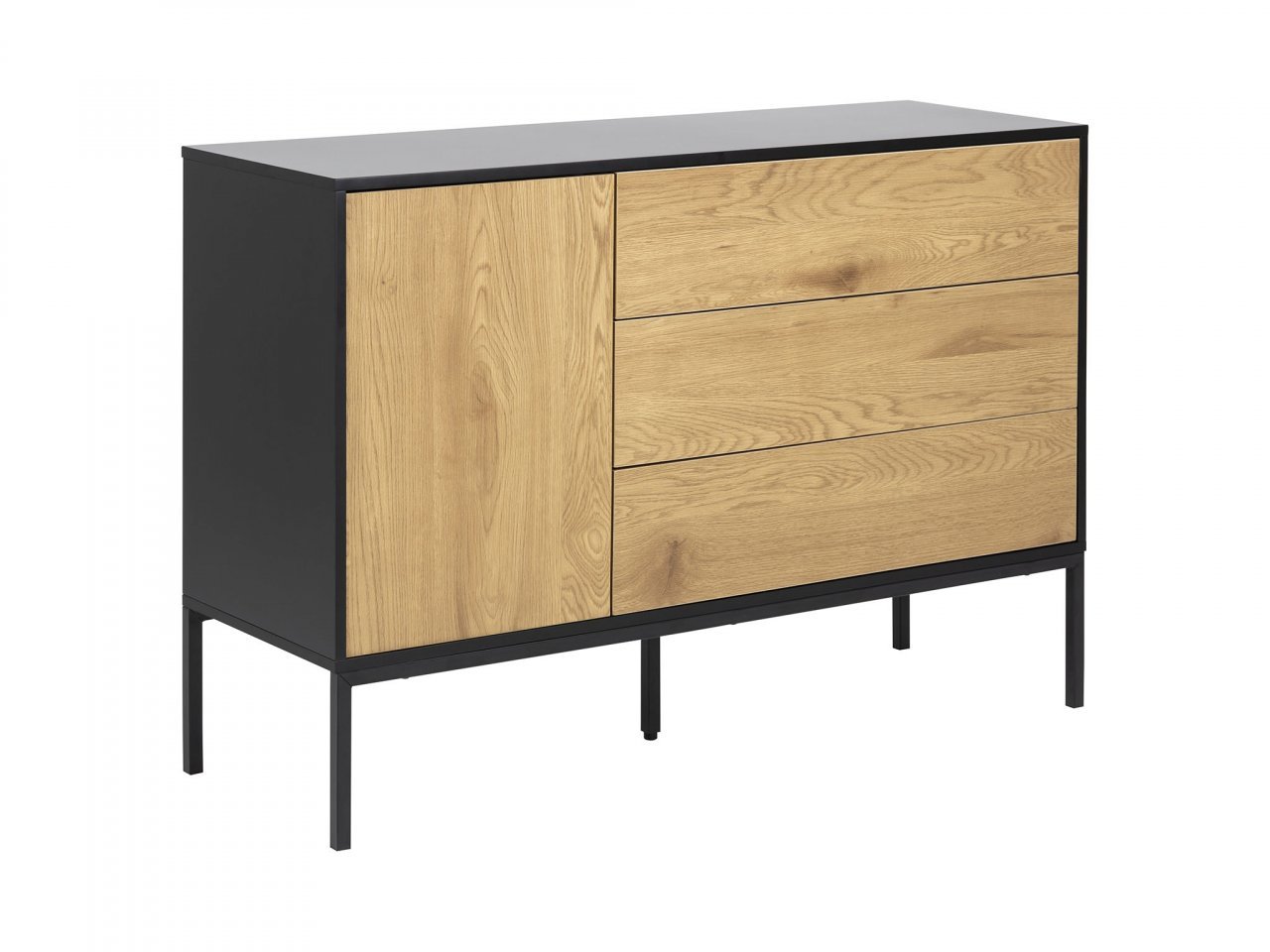 Credenza Saria 1 anta e 3 cassetti -1